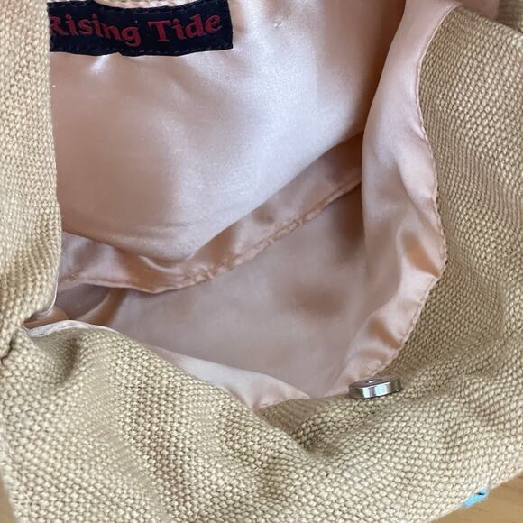 Boho Woven Braided Handle Pom Pom Bag Retro Y2K Cottagecore Purse - Picture 6 of 9